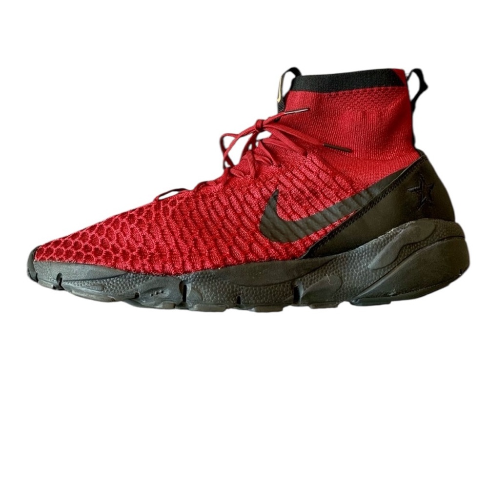 Nike Air Footscape Magista Flyknit FC Lifestyle Sneakers Maroon/Black 830600-600